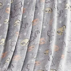 50"x70" Oversized Glow In The Dark Skelly Cats Plush Halloween Throw Blanket - VCNY Home 7 50"x70" Oversized Glow In The Dark Skelly Cats Plush Halloween Throw Blanket - VCNY Home -Halloween Home Decoration GUEST f8b3f141 999f 4fdc 9634 b3b8f6ae88e7