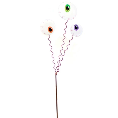 Halloween 3 Monster Eye Stake - One Garden Stake 28 Inches - Spooky - F22011 - Metal - Multicolored 1 Halloween 3 Monster Eye Stake - One Garden Stake 28 Inches - Spooky - F22011 - Metal - Multicolored