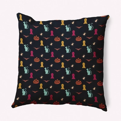 16"x16" Halloween Critters Square Throw Pillow - E By Design 6 16"x16" Halloween Critters Square Throw Pillow - E By Design - Image 6